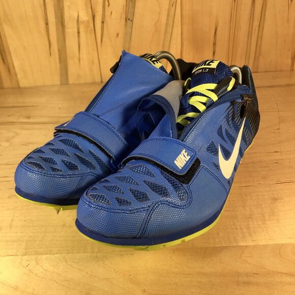 Nike Zoom LJ 4 Shoes Mens 10.5 Blue Long Jump Track Athletic Running Performance - Picture 2 of 11
